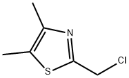 2-(氯甲基)-4,5-二甲基-1,3-噻唑 结构式