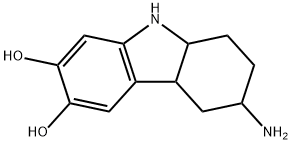 1H-Carbazole-6,7-diol, 3-amino-2,3,4,4a,9,9a-hexahydro- (9CI) 结构式