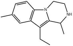 Pyrazino[1,2-a]indole, 10-ethyl-1,2,3,4-tetrahydro-1,8-dimethyl- (9CI) 结构式