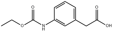 (3-Ethoxycarbonylaminophenyl)acetic acid 结构式