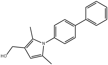 1-[1,1'-BIPHENYL]-4-YL-2,5-DIMETHYL-1H-PYRROLE-3-METHANOL 结构式