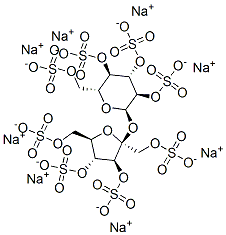 蔗糖八硫酸酯钠 结构式