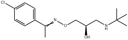 1-(4-Chlorophenyl)ethanone O-[3-[(1,1-dimethylethyl)amino]-2-hydroxypropyl]oxime 结构式