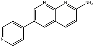 6-(吡啶-4-基)-1,8-萘啶-2-甲胺 结构式