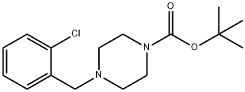 TERT-BUTYL 4-(2-CHLOROBENZYL)PIPERAZINE-1-CARBOXYLATE 结构式