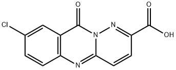 10H-Pyridazino[6,1-b]quinazoline-2-carboxylic acid, 8-chloro-10-oxo- 结构式