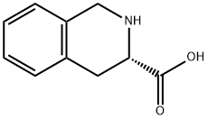 (S)-(-)-1,2,3,4-四氢异喹啉-3-羧酸 结构式