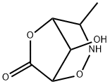 2,6-Dioxa-3-azabicyclo[3.2.1]octan-7-one, 8-hydroxy-4-methyl- (9CI) 结构式