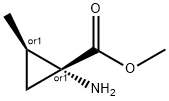 Cyclopropanecarboxylic acid, 1-amino-2-methyl-, methyl ester, trans- (9CI) 结构式