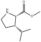 L-Proline, 3-(1-methylethyl)-, methyl ester, (3S)- (9CI) 结构式