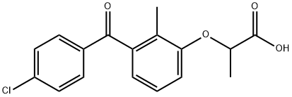 氯米洛芬 结构式
