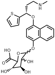4-Hydroxy Duloxetine b-D-Glucuronide 结构式
