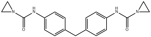 N,N'-(亚甲基双-P-苯基)双(氮丙啶-1-甲酰胺) 结构式