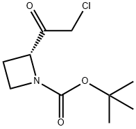 (R)-tert-Butyl 2-(2-chloroacetyl)-azetidine-1-carboxylate 结构式