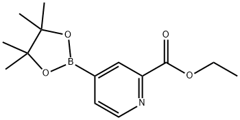 ETHYL PYRIDINE-4-BORONIC ACID PINACOL ESTER-2-CARBOXYLATE 结构式