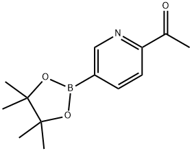 2-乙酰基吡啶-5-硼酸酯 结构式
