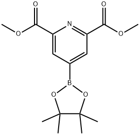 2,6-BIS(METHOXYCARBONYL)PYRIDINE-4-BORONIC ACID, PINACOL ESTER 结构式