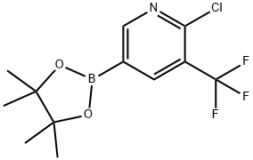 2-氯-3-三氟甲基吡啶-5-硼酸频哪醇酯 结构式