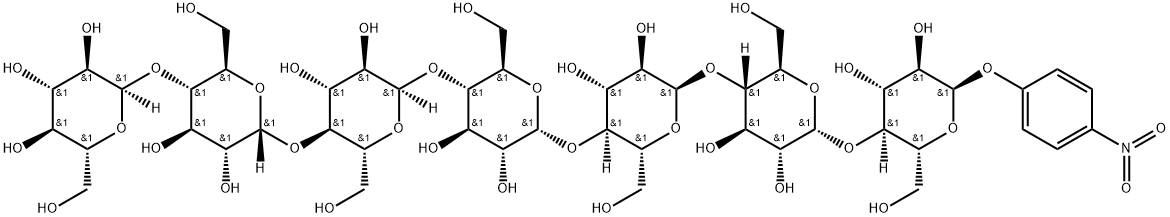 (4-硝基苯基)-Α-D-麦芽七糖苷 结构式