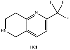 2-(trifluoroMethyl)-5,6,7,8-tetrahydro-1,6-naphthyridine hydrochloride 结构式