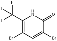 3,5-Dibromo-2-hydroxy-6-trifluoromethyl-pyridine 结构式