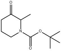 N-BOC-2-甲基-3-哌啶酮 结构式