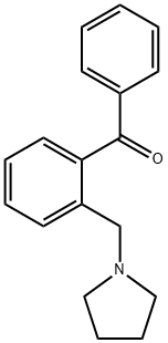 苯基(2-(吡咯烷-1-基甲基)苯基)甲酮 结构式