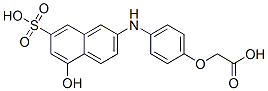 4-(5-hydroxy-7-sulpho-2-naphthylamino)phenoxyacetic acid 结构式