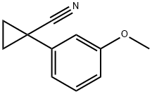 1-(3-甲氧苯基)环丙基腈 结构式