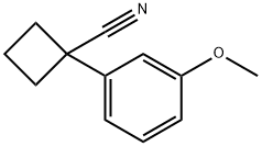 1-(3-甲氧基苯基)环丁烷甲腈 结构式