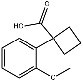 1-(2-甲氧苯基)环丁基甲酸 结构式