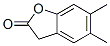 2(3H)-Benzofuranone,  5,6-dimethyl- 结构式