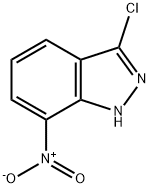 3-氯-7-硝基吲唑 结构式