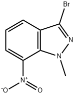 3-溴-1-甲基-7-硝基-1H-吲唑 结构式