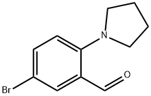 5-溴-2-(吡咯烷-1-基)苯甲醛 结构式