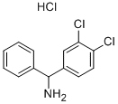 (3,4-二氯苯基)(苯基)甲胺盐酸 结构式
