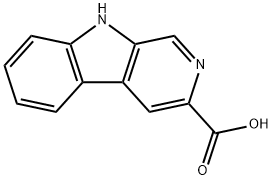 9H-BETA-CARBOLINE-3-CARBOXYLIC ACID 结构式