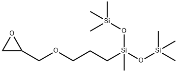 1,1,1,3,5,5,5-七甲基-3-(3-缩水甘油醚氧基丙基)三硅氧烷 结构式