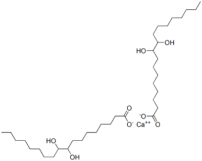 calcium bis(9,10-dihydroxystearate) 结构式