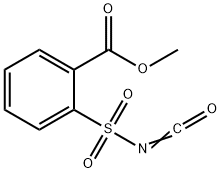 邻甲酸甲酯苯磺酰异氰酸酯 结构式