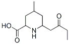 4-methyl-6-(2-oxobutyl)-2-piperidinecarboxylic acid 结构式