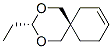 2,4-Dioxaspiro5.5undec-8-ene, 3-ethyl-, trans- 结构式