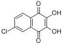 6-chloro-2,3-dihydroxy-1,4-naphthoquinone 结构式