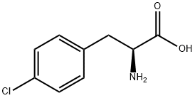 DL-4-氯苯丙氨酸 结构式
