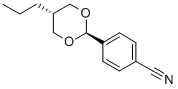 反-4-(5-丙基-1,3-二氧杂环己-2-基)苄腈 结构式