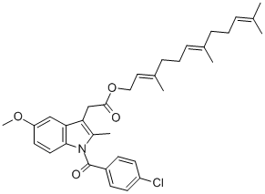 吲哚美辛钠 结构式