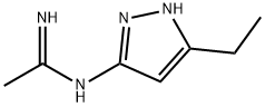 Ethanimidamide,  N-(5-ethyl-1H-pyrazol-3-yl)- 结构式