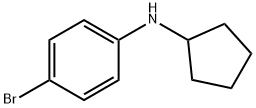 N-CYCLOPENTYL-4-BROMOANILINE 结构式