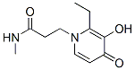 1(4H)-Pyridinepropanamide, 2-ethyl-3-hydroxy-N-methyl-4-oxo- (9CI) 结构式