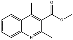 METHYL 2,4-DIMETHYLQUINOLINE-3-CARBOXYLATE 结构式